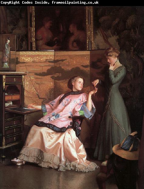 William McGregor Paxton The New Necklace